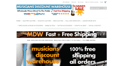 Desktop Screenshot of musiciansdiscountwarehouse.com